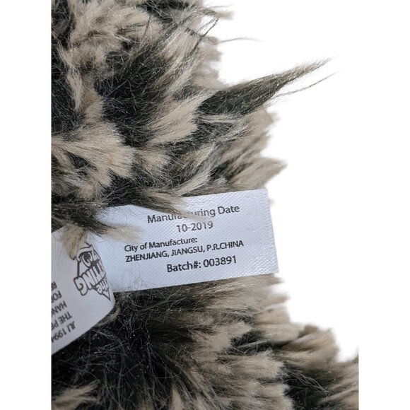 The Petting Zoo Sloth Plush Stuffed Animal Heart Gray Black - Picture 7 of 7